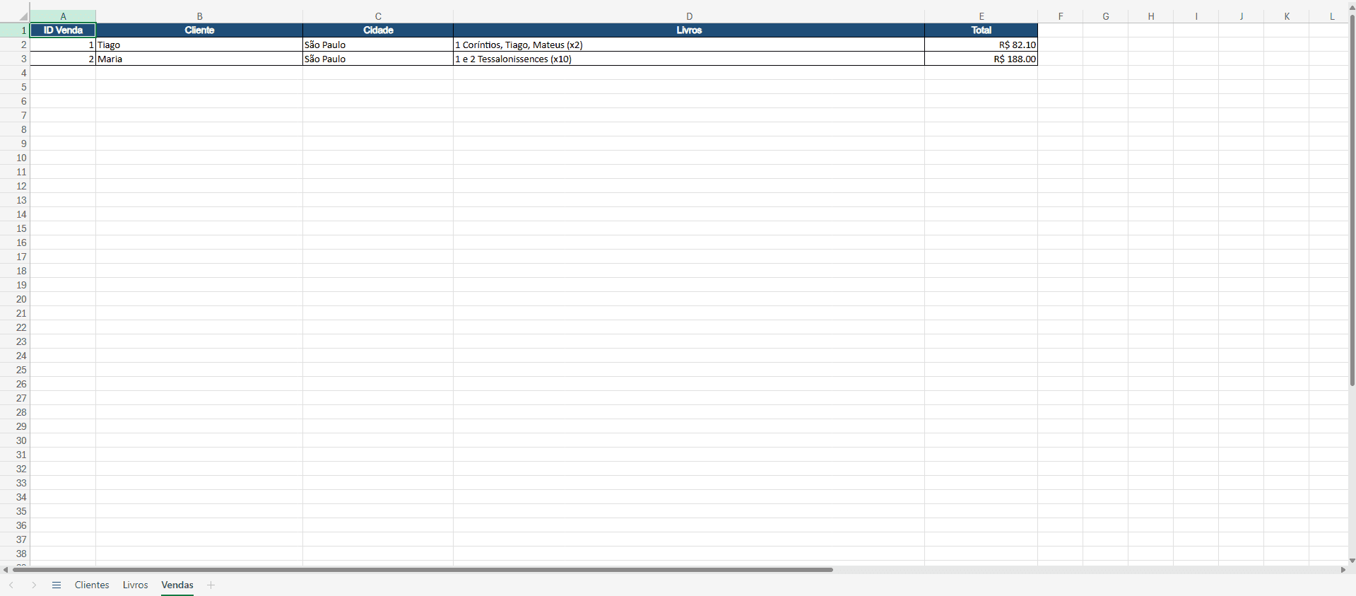 Extra: sales export