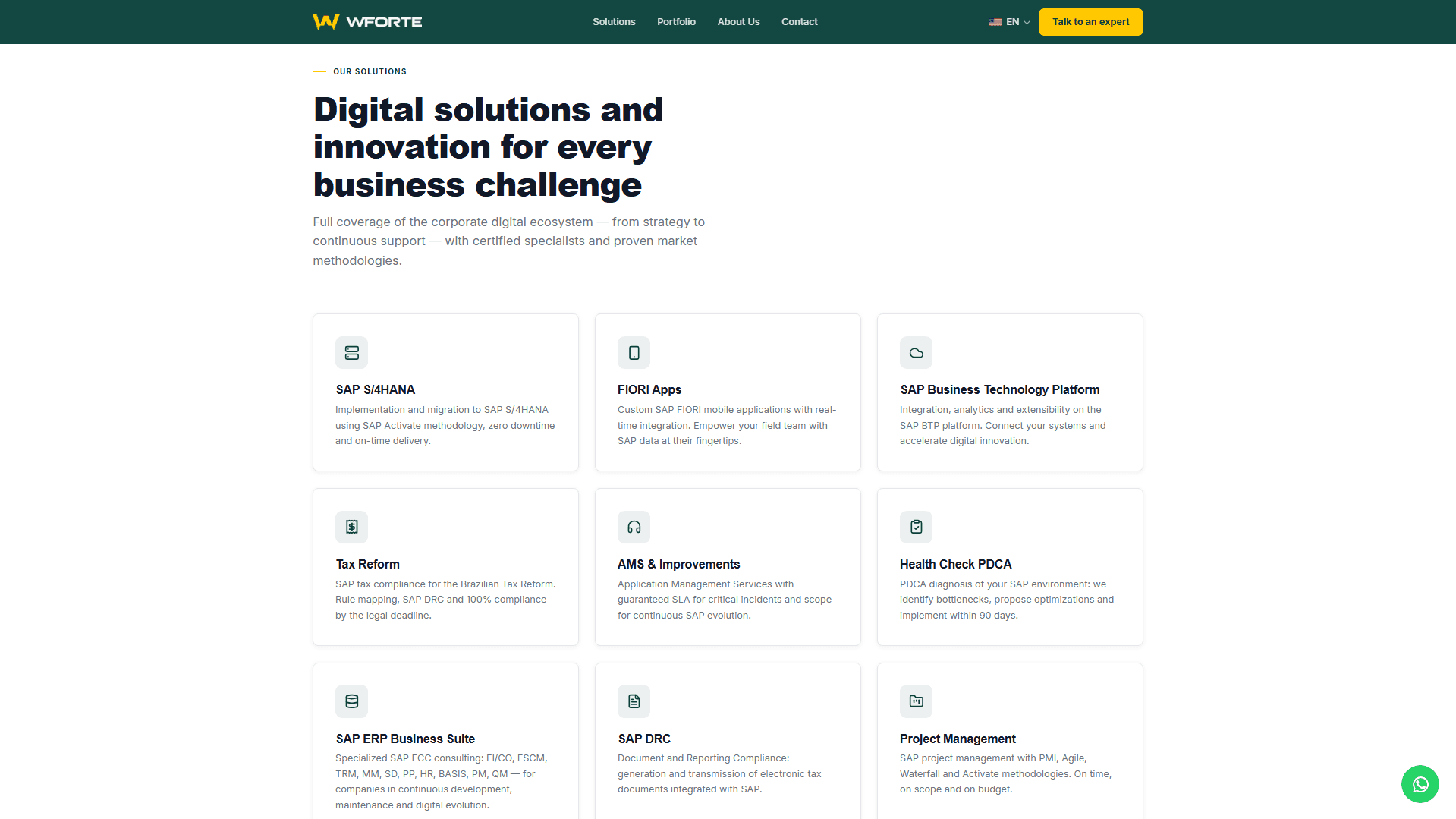 Solutions section