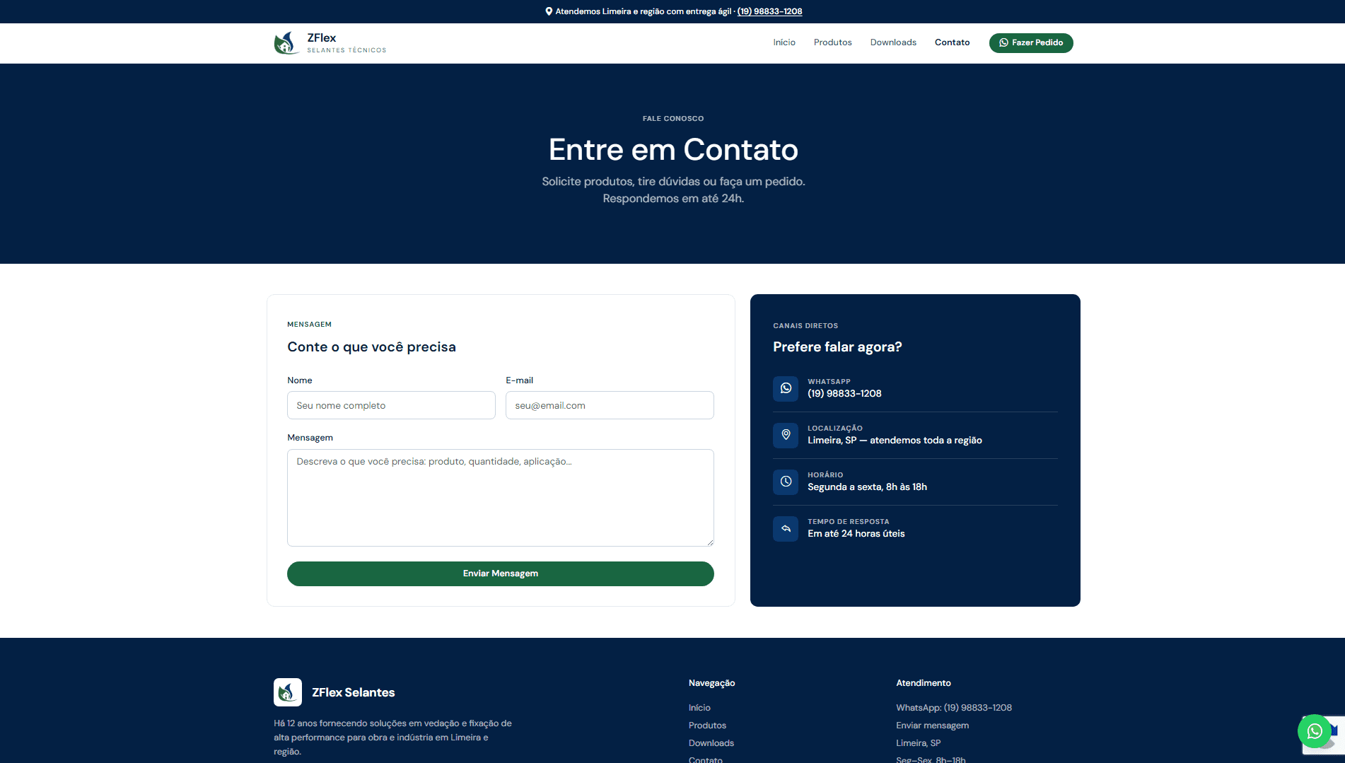 ZFlex: contact form